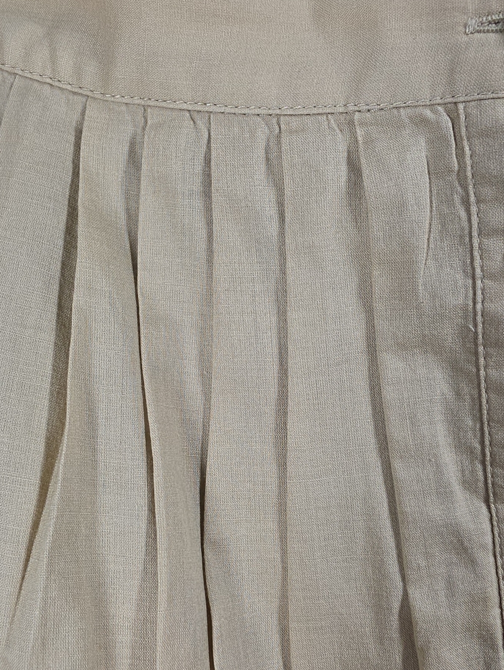 Lauren Ralph Lauren Khaki Cotton Tiered Prairie Maxi Skirt 6 Button Front - Picture 9 of 11